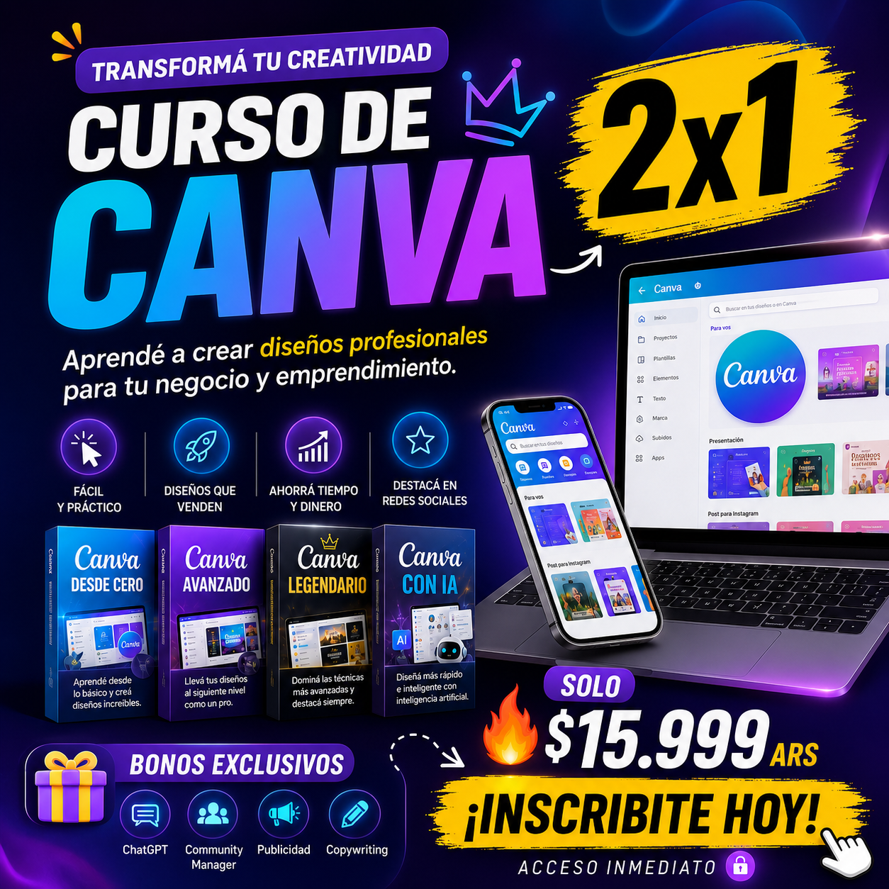 CURSO DE CANVA 2X1